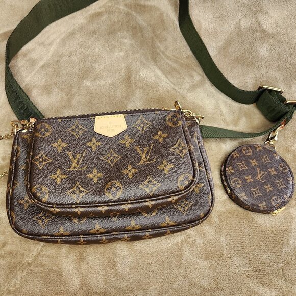 Louis Vuitton Multi Pochette & Accessories in Khak, Authentic - Picture 2 of 12